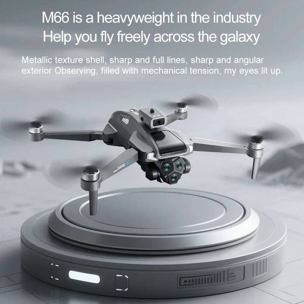 2025 New M66 Drone 4K HD Aerial Photography Camera Drone with Screen Omnidirectional Obstacle Avoidance Drone RC