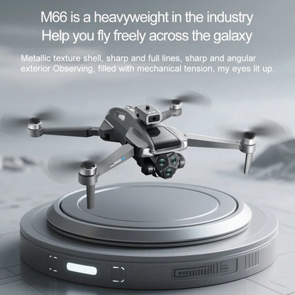 2025 New M66 Drone 4K HD Aerial Photography Camera Drone with Screen Omnidirectional Obstacle Avoidance Drone RC