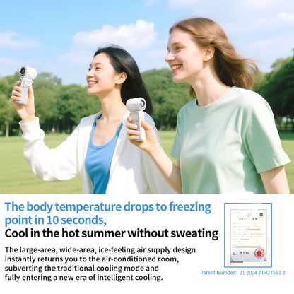 Mini Handheld Fan 4000mAh Pocket Portable High-speed Brushless Motor With Digital Display Outdoor Travel Cooling Turbo Jet Fan