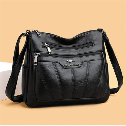 Soft Leather Women Bag Branded Designer Ladies Handbag Purses, Luxury Female Shoulder Bag Large Capacity Crossbody Bags Sac