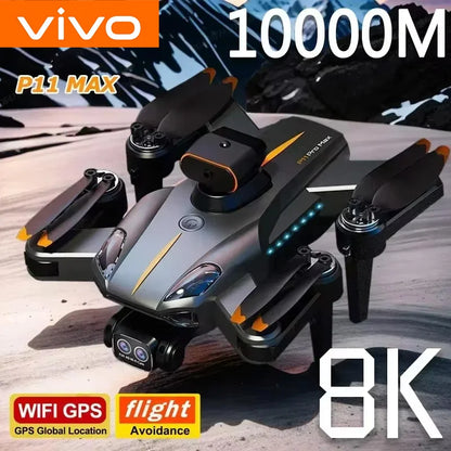 VIVO P11 Max Drone 8K 5G GPS Professional HD Aerial Photography Dual Camera Obstacle Avoidance Brushless Quadrotor 1000M