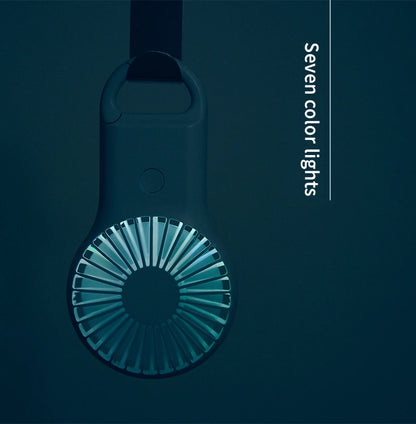 New handheld mini fan, silent high wind USB charging, outdoor hiking, creative gift for graduation season