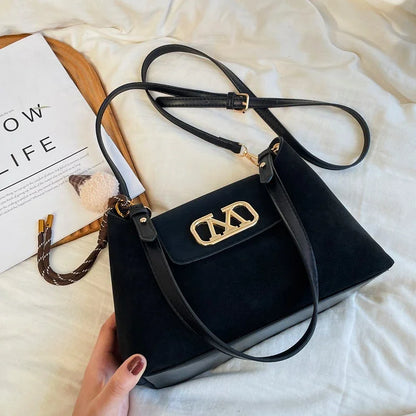 High-Quality Leather Shoulder Bag for Ladies, Women's Handbag by Famous Designer, Popular Classic Tote Elegant Style