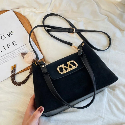 High-Quality Leather Shoulder Bag for Ladies, Women's Handbag by Famous Designer, Popular Classic Tote Elegant Style