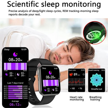2025 New For XIAOMI Smart Watch Full Touch Screen Bluetooth Call Heart Rate Waterproof Watches Sports Bracelet Smartwatch Women