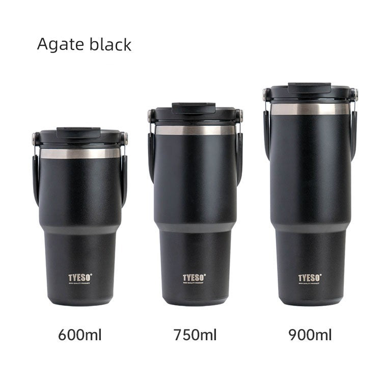 Taishuo New Product Satchel Ice Cream Cup Car Coffee Cup Stainless Steel Large Capacity Insulation Sports Kettle Export