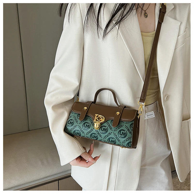 Designer Inspired Messenger Bag for Ladies, Waterproof Leather Shoulder Bag, Spacious Handbag Trendy and Functional