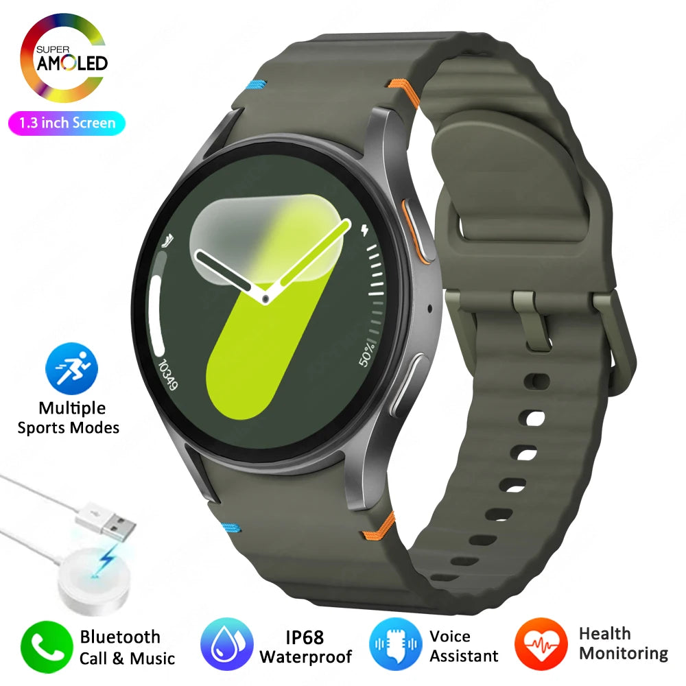 Watch 7 Upgrade GPS Smart Watch Men Women AMOLED HD Screen Compass Heart Rate Fitness Sport Waterproof Bluetooth Call Smartwatch