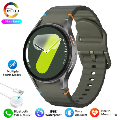 Watch 7 Upgrade GPS Smart Watch Men Women AMOLED HD Screen Compass Heart Rate Fitness Sport Waterproof Bluetooth Call Smartwatch