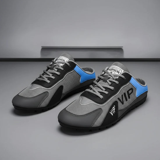 2025 New Men Slippers Trend Baotou Shoes for Men Summer Breathable Casual Shoe Vulcanized Flats Male Sneakers Half Slip-on Shoes