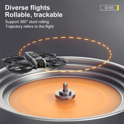 2025 S156 Mini Drone 8K HD Aerial Photography Dual-Camera Dron With Screen Omnidirectional Brushless Motor Drone RC