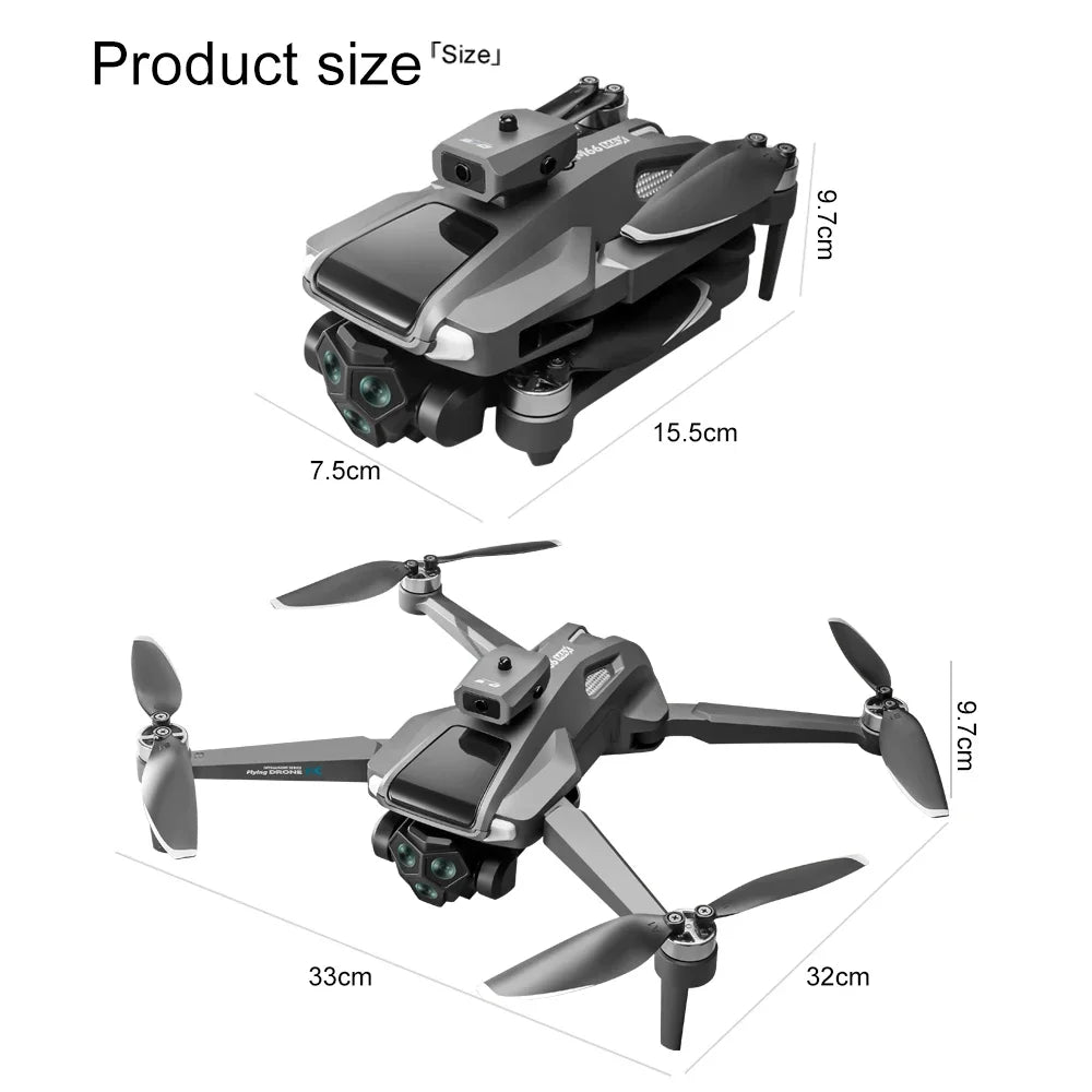 2025 New M66 Drone 4K HD Aerial Photography Camera Drone with Screen Omnidirectional Obstacle Avoidance Drone RC