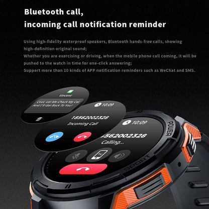 C25 Smart Watches For Men AMOLED Screen 1.43" 1ATM Waterproof Heart Rate Monitor Sports Smartwatch Blue Tooth Call Women Fitness