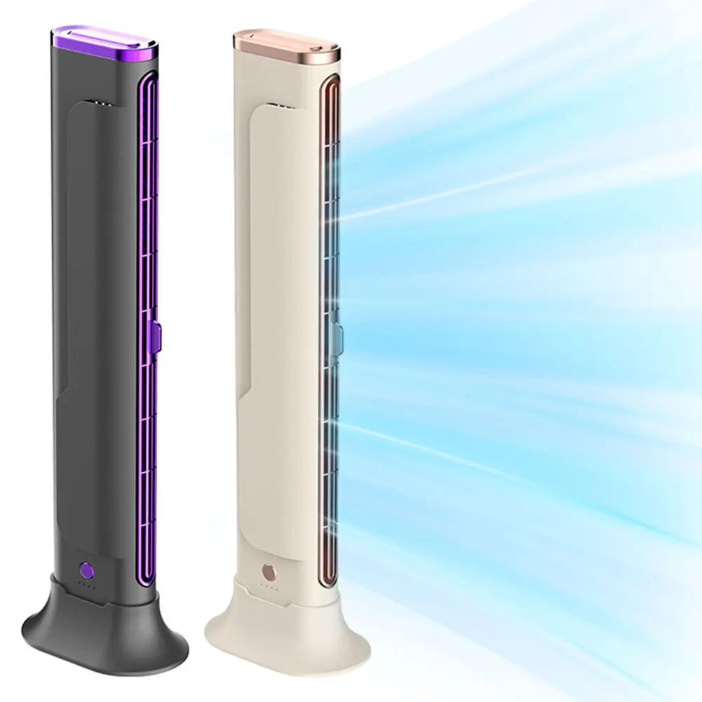 Bladeless Fan Adjustable Vents Air Condition Fan Space-Saving for Bedroom Home Office Room