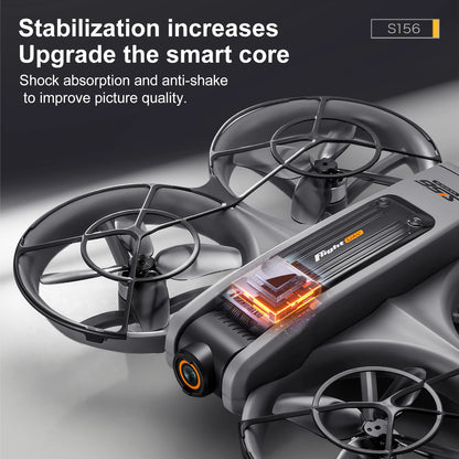 2025 S156 Mini Drone 8K HD Aerial Photography Dual-Camera Dron With Screen Omnidirectional Brushless Motor Drone RC