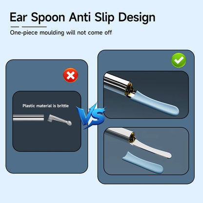 Visual Ear Cleaner Camera WIFI Ear Pick Waterproof 6LEDs Ear Sticks HD1080P 4.2MM Digital Ear Wax Removal Kits Ear Spoons Case