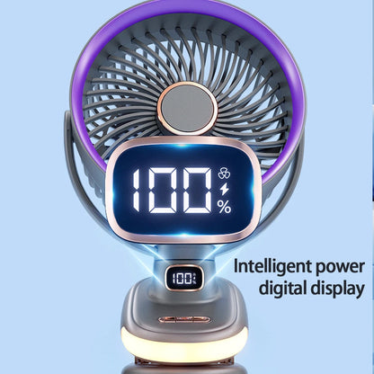 Mini Clip Fan Mute 10000mAh Rechargeable Mini Desk Fan  Adjustable Clip-on Fan Table Wireless Fan for Home Room