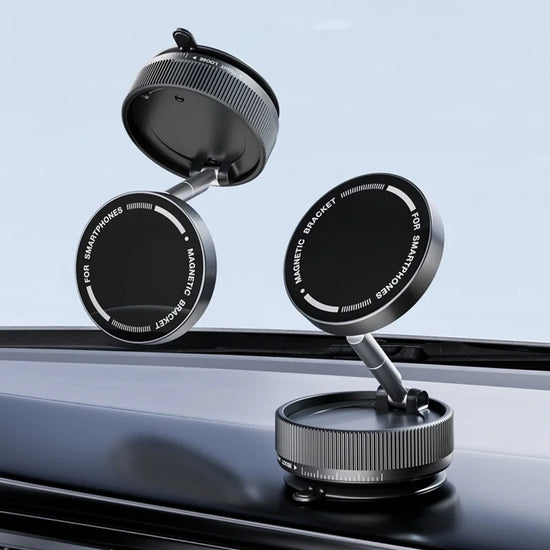 Vacuum Magnetic Car Phone Holder Foldable Suction Cup