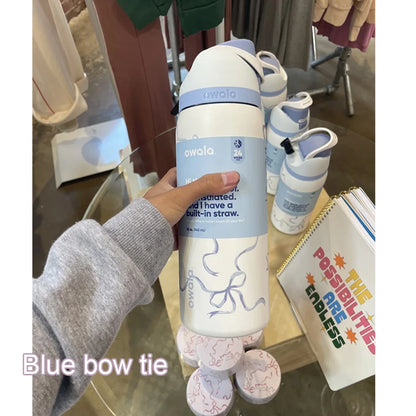 NEW Original Owala Insulated Stainless Steel Water Bottle with Straw, BPA-Free Sports Water Bottle
