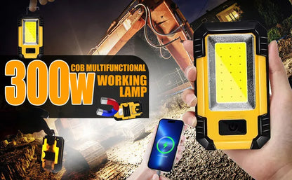 Powerful XHP50 LED Flashlight Waterproof 18650 Torch With Side Light 7 Modes Camping Fishing Lantern USB Rechargeable Zoom Lamp