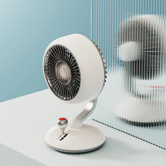 Desktop Fan Kart Creative Digital Display Shaking Head High-speed Circulation Fan Mute Long Endurance Electric Fan