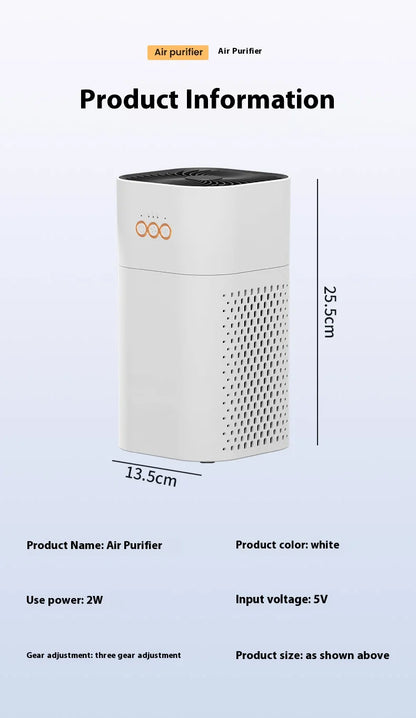Xiaomi Youpin Air Purifier HEPA Filter Negative Ion Remove Second-hand Smoke PM2.5 for Allergies Smokers Air Cleaner Bedroom