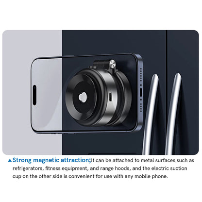 Magnetic Suction Cup Phone Mount for iPhone 16 15 14 Pro Max 360° Adjustable Vacuum Phone Holder for Car/Mirror/Smooth Surface