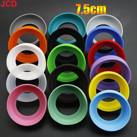 JCD 7.5cm Threaded Silicone Cup Bottom Cover Wear Resistant Sleeve Sheath Anti Slip Water Bottle Anti Slip Case Protective