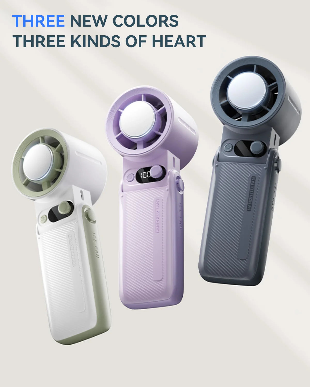 Portable Mini Refrigeration Handheld Fan 199 Speed Stylish Manual Adjustable fan USB rechargeable fan