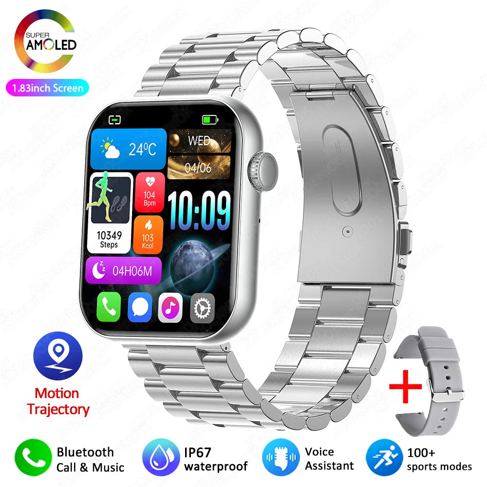 2025 New For XIAOMI Smart Watch Full Touch Screen Bluetooth Call Heart Rate Waterproof Watches Sports Bracelet Smartwatch Women