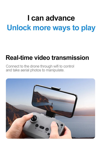 GT3 Drones Mini 8K HD Dual Camera Intelligent Obstacle Avoidances Aerial Photography Flyer Optical Flow Positioning Beginner UAV