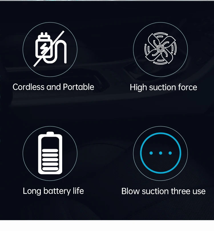 SZUK Car Vacuum Cleaner Strong Suction Wireless Portable Cleaning Machine Handheld Mini Vacuum Cleaner for Car Home and Keyboard