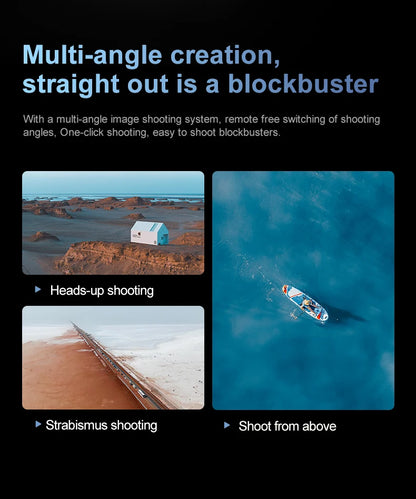 New D13 RC Drone 4K Professional HD Triple Camera 5G WIFI FPV Dron 360° Obstacle Avoidance Brushless Large Screen Quadcopter