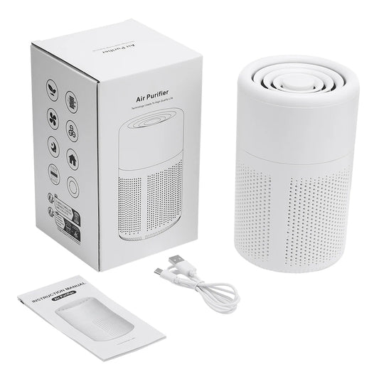 Household Air Purifier Portable Air Cleaner Mini Desktop Air Purifier With HEPA Filter Air Freshener Air Cleaner For Home Office