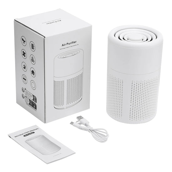 Household Air Purifier Portable Air Cleaner Mini Desktop Air Purifier With HEPA Filter Air Freshener Air Cleaner For Home Office