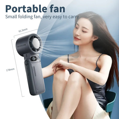 Portable Mini Refrigeration Handheld Fan 199 Speed Stylish Manual Adjustable fan USB rechargeable fan
