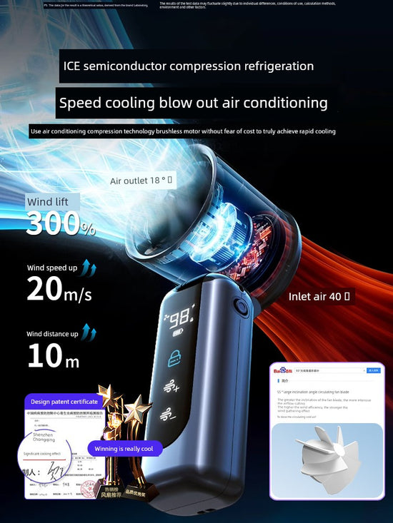 New Arrival Ultra-High Speed Small Handheld Fan Halterneck High Wind