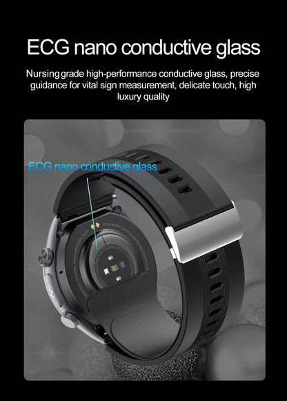 Airbag Smart Watch  2025 New Health watch men Air pump True Accurately Blood Pressure watches Uric Acid Blood Lipids