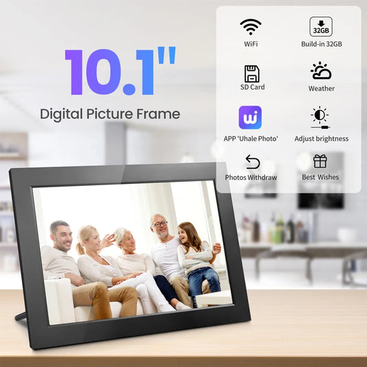WiFi Digital Photo Frame 10.1 Inch 32GB Smart Digital Picture Frame