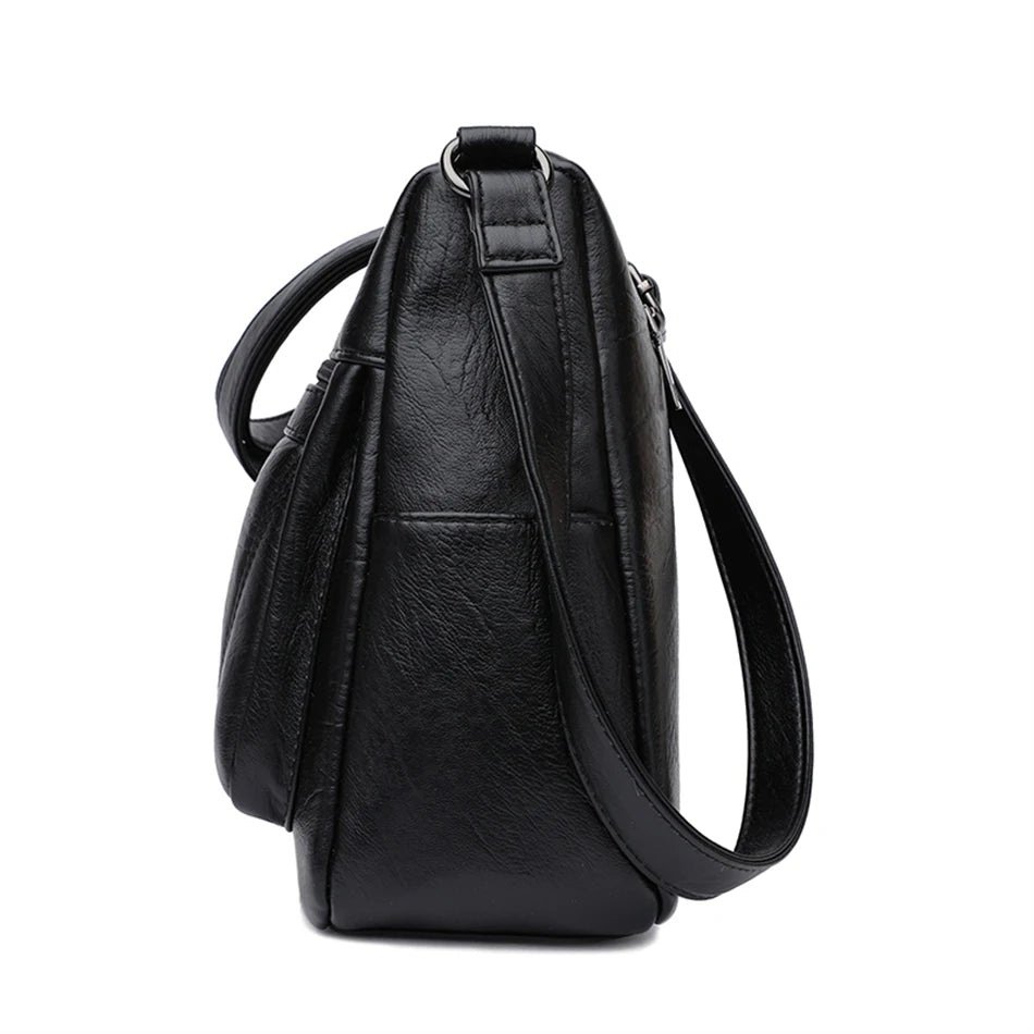 Soft Leather Women Bag Branded Designer Ladies Handbag Purses, Luxury Female Shoulder Bag Large Capacity Crossbody Bags Sac