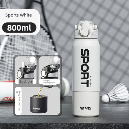 Japanese Style New Vacuum Cup Large Capacity Cold Cup SUS316 Stainless Steel Outdoor Sports  Water Cup Portable Student