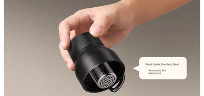 Vacuum Cup 2024 New Arrival Tea Water Separation Good-looking Tea Cup Men's Outdoor Tea Portable Quickly Open Stainless Steel Water Cup