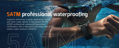 2025 New Premium GPS Smart Watches Outdoor Altimeter Barometer AMOLED Screen Built-in GPS Compass Military Sports Smartwatch Men