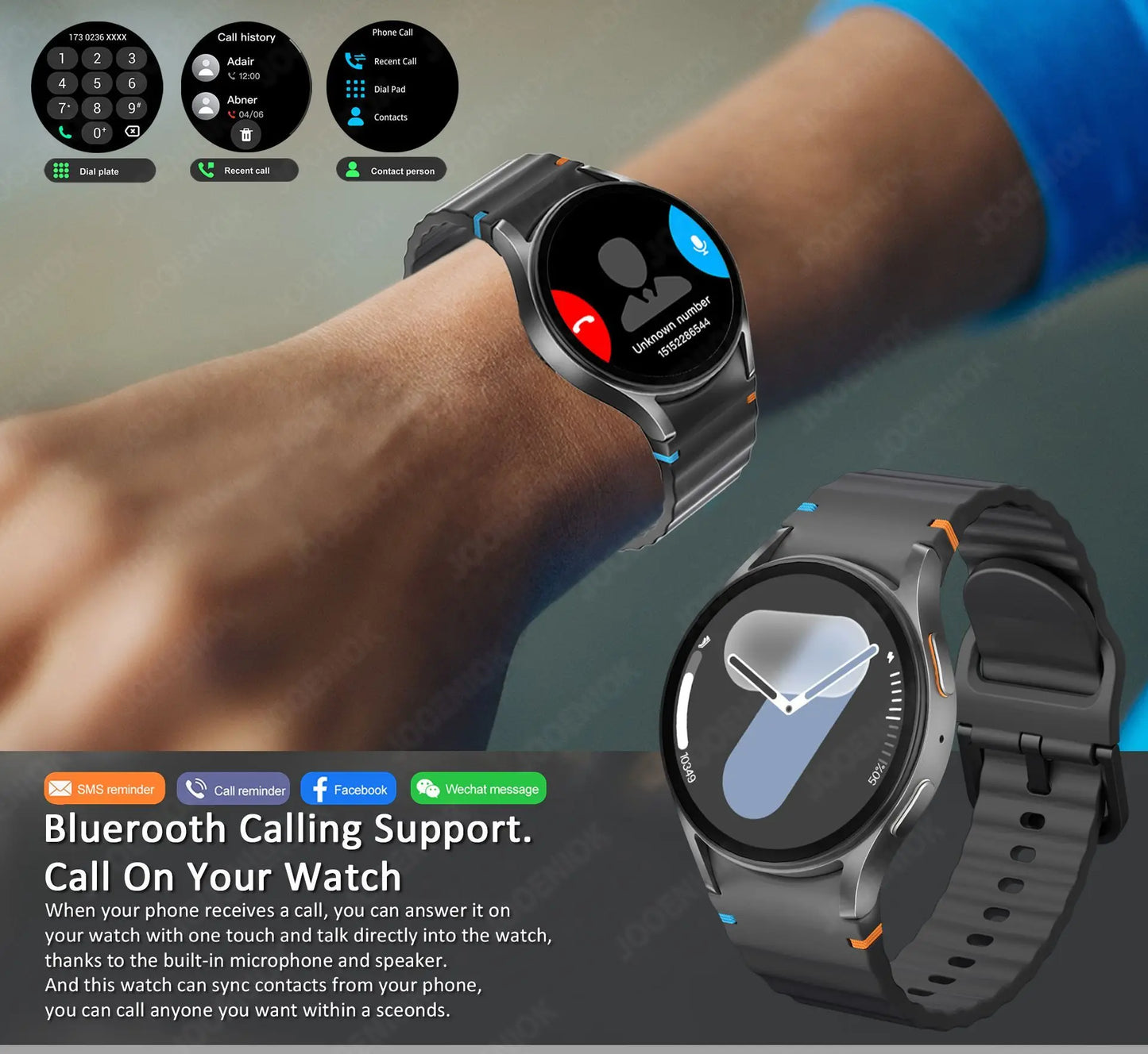 Watch 7 Upgrade GPS Smart Watch Men Women AMOLED HD Screen Compass Heart Rate Fitness Sport Waterproof Bluetooth Call Smartwatch