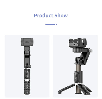 Q18 Desktop Following the shooting Mode Gimbal Stabilizer Selfie Stick Tripod with Fill Light for Smartphone