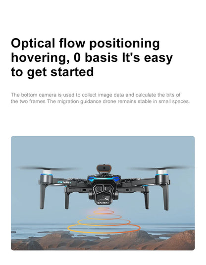 New D13 RC Drone 4K Professional HD Triple Camera 5G WIFI FPV Dron 360° Obstacle Avoidance Brushless Large Screen Quadcopter