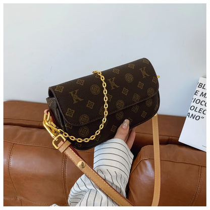 Classic Elegant Ladies Shoulder Bag Luxury Leather Handbag Designer Crossbody Purse Women's Tote Fashion Stylish Gift