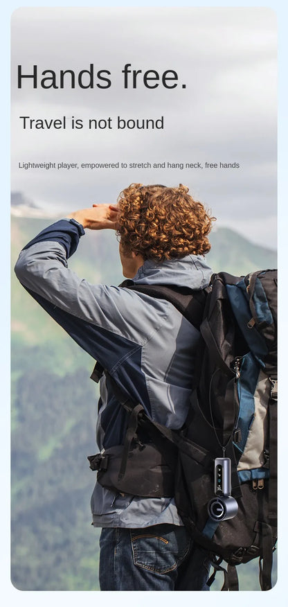 Handheld Fan Charging Portable Mini Fan Long Battery Life USB Digital Display 100-speed Handheld High-Speed Turbofan