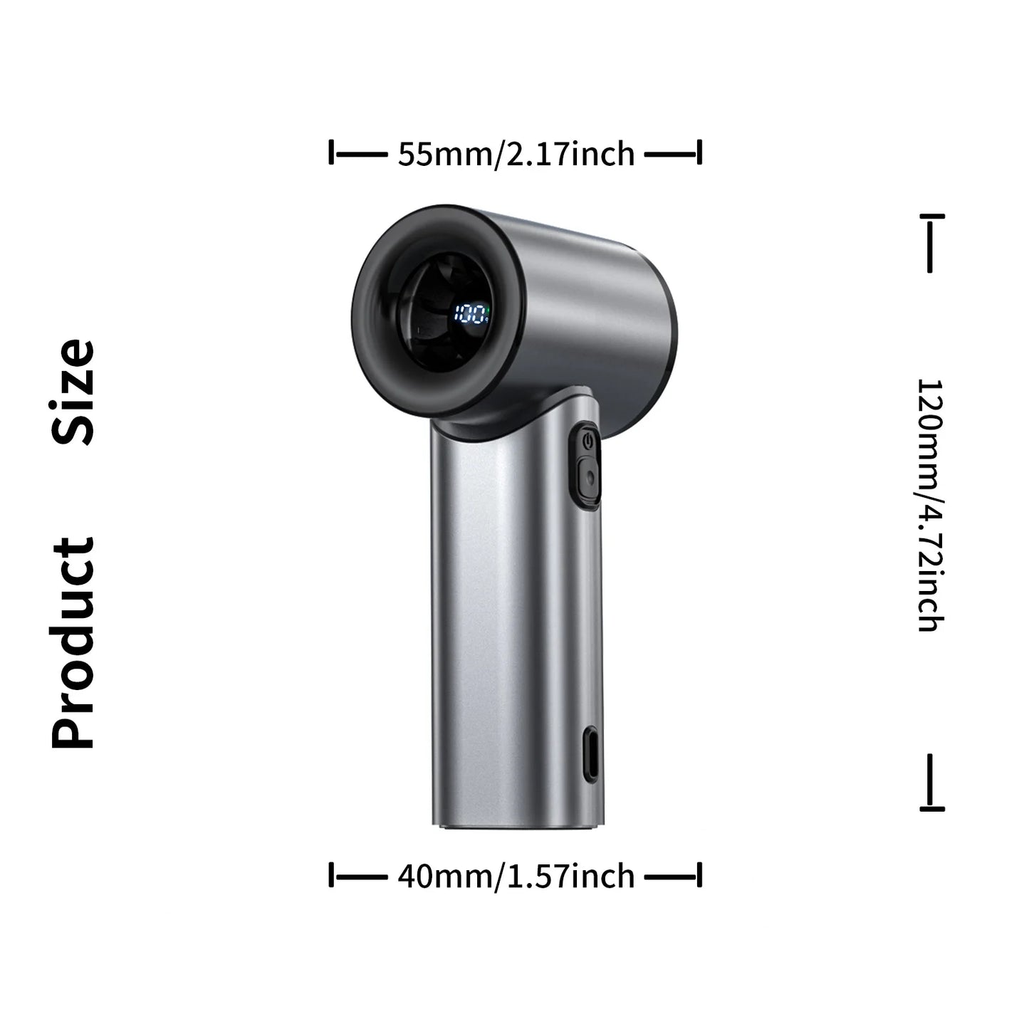 Rechargeable Handheld Fan, Stylish Design, Portable High Speed Fan - Small and Powerful for Outdoor Sports, Travel, Camping