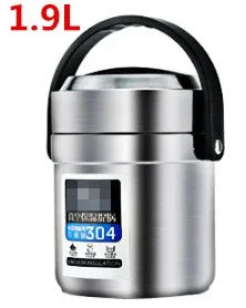 304 Thermal insulation Thermos Food Container Lunch Box Stainless Steel School Bento Box Storage Portable rice box Dinnerware